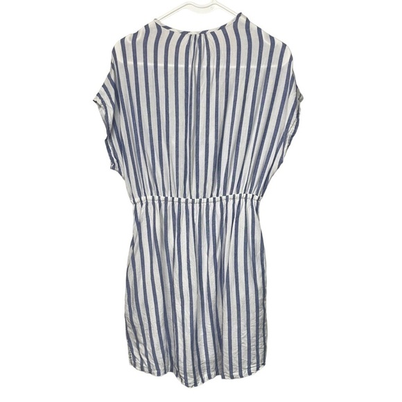 Rails Revolve Cap Sleeve Front Tie Charolette Grenadine Stripe Mini Dress, Small - Picture 10 of 10